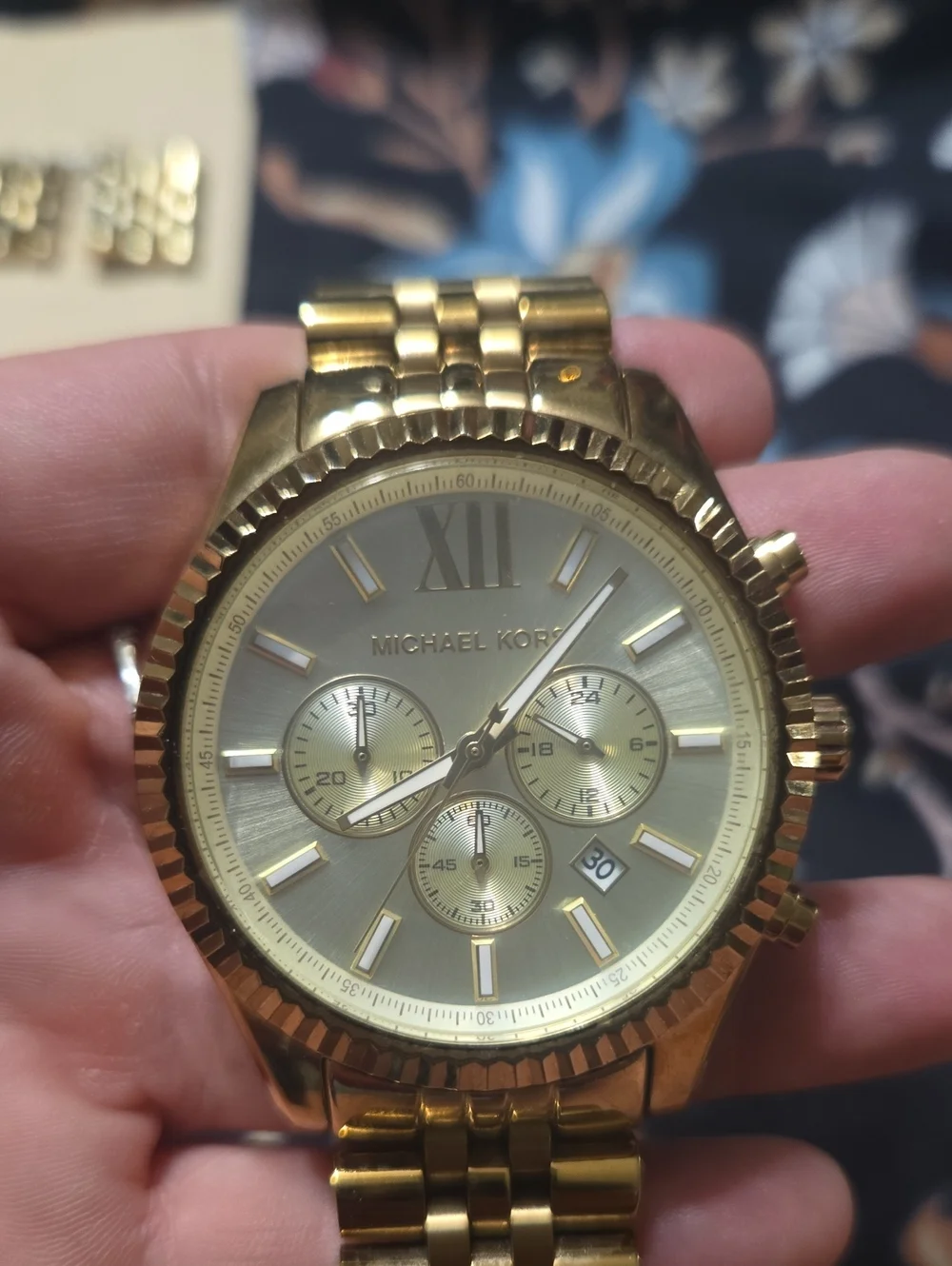 Michael Kors gold tone